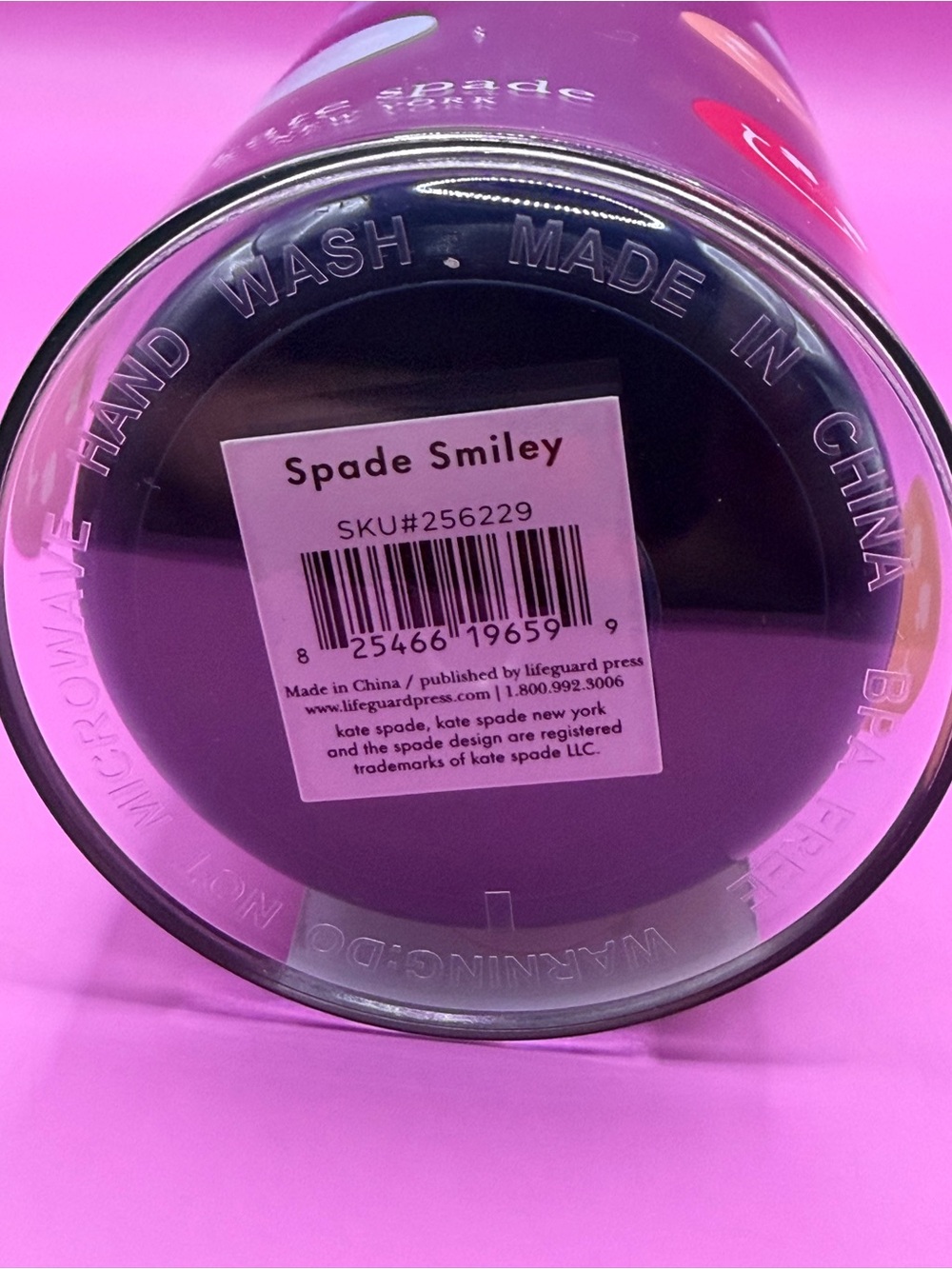 kate spade New York Smiley 24 oz Tumbler with Straw - Picture 3 of 4